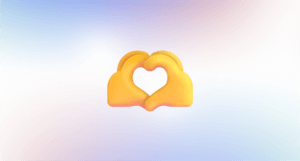 Portada del post de Feedback de usuario: 7 formas de conseguirlo. Es un emoji de una mano haciendo un corazón